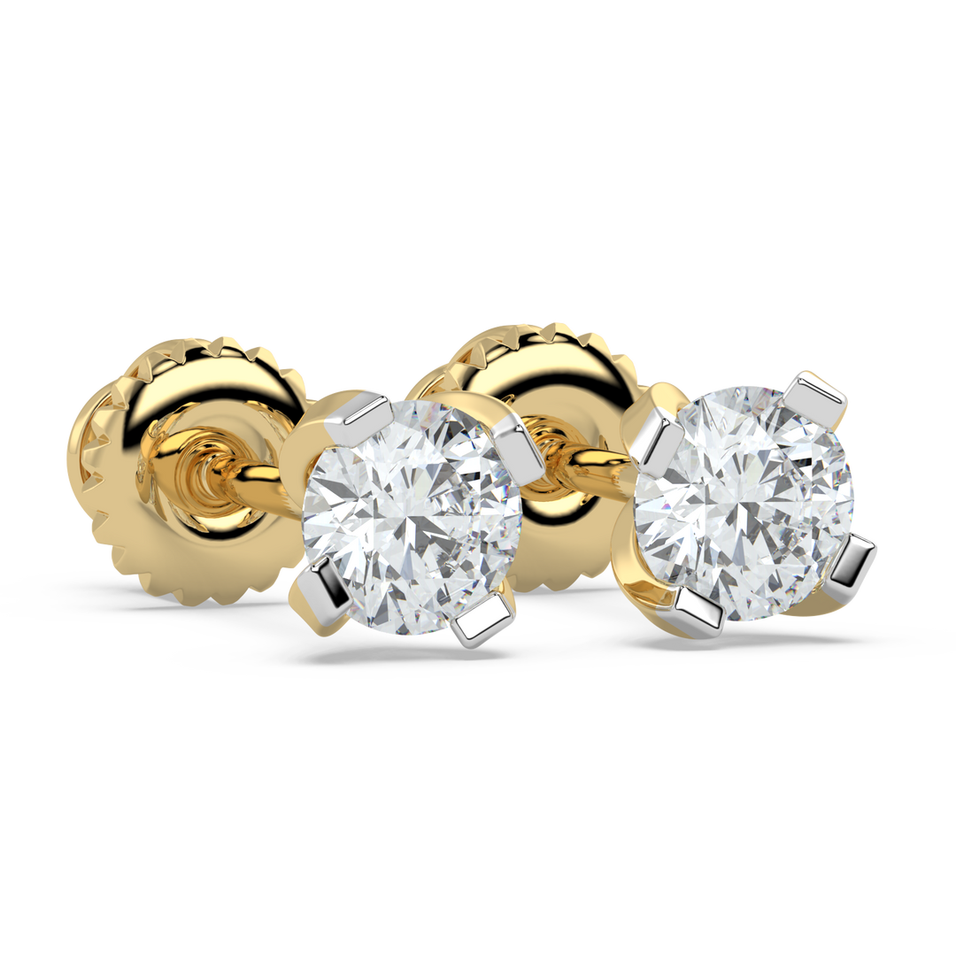 9K Gold Lilac Earrings
