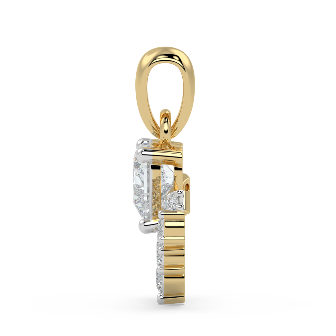 9K Gold Peridot Pendant