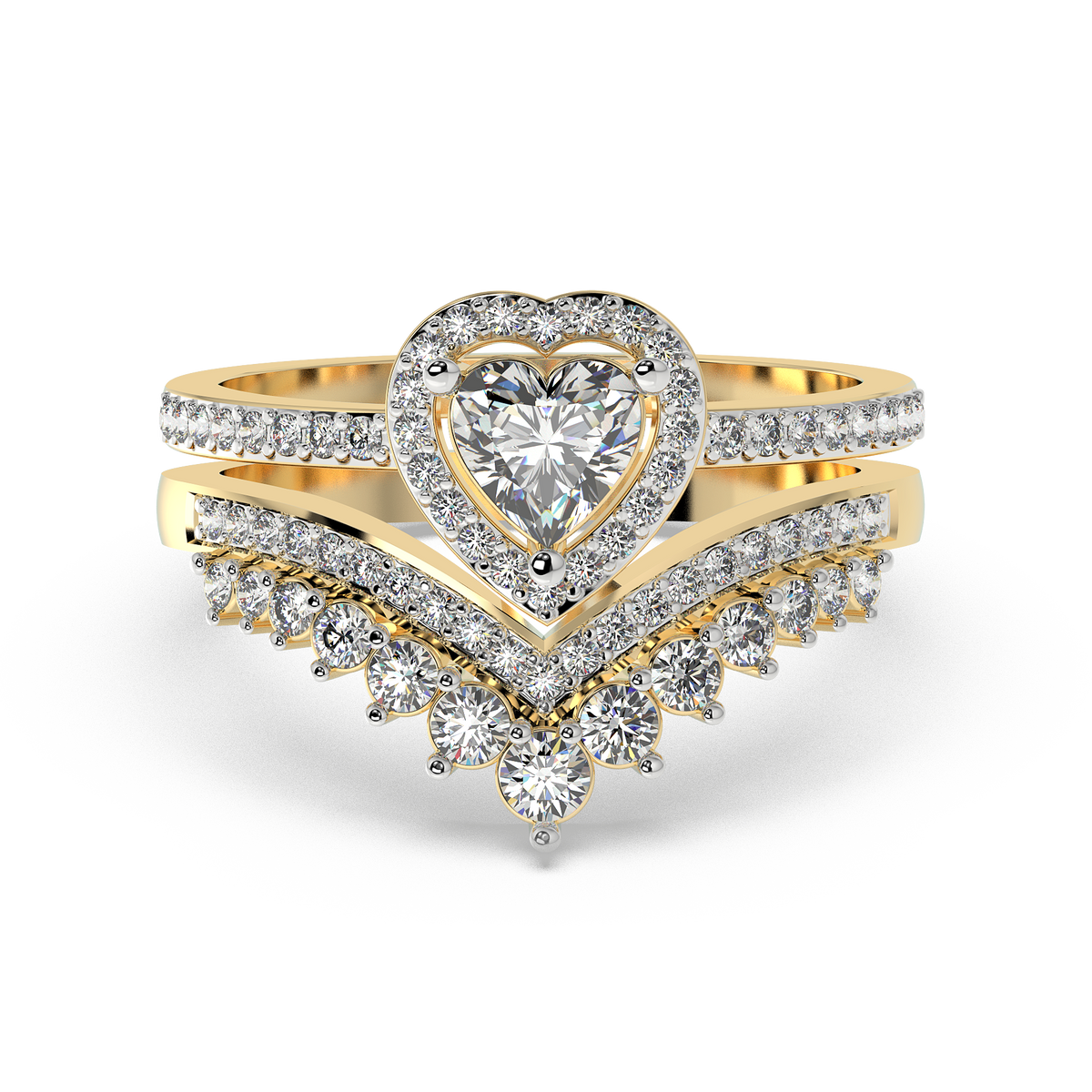 9k gold heather ring