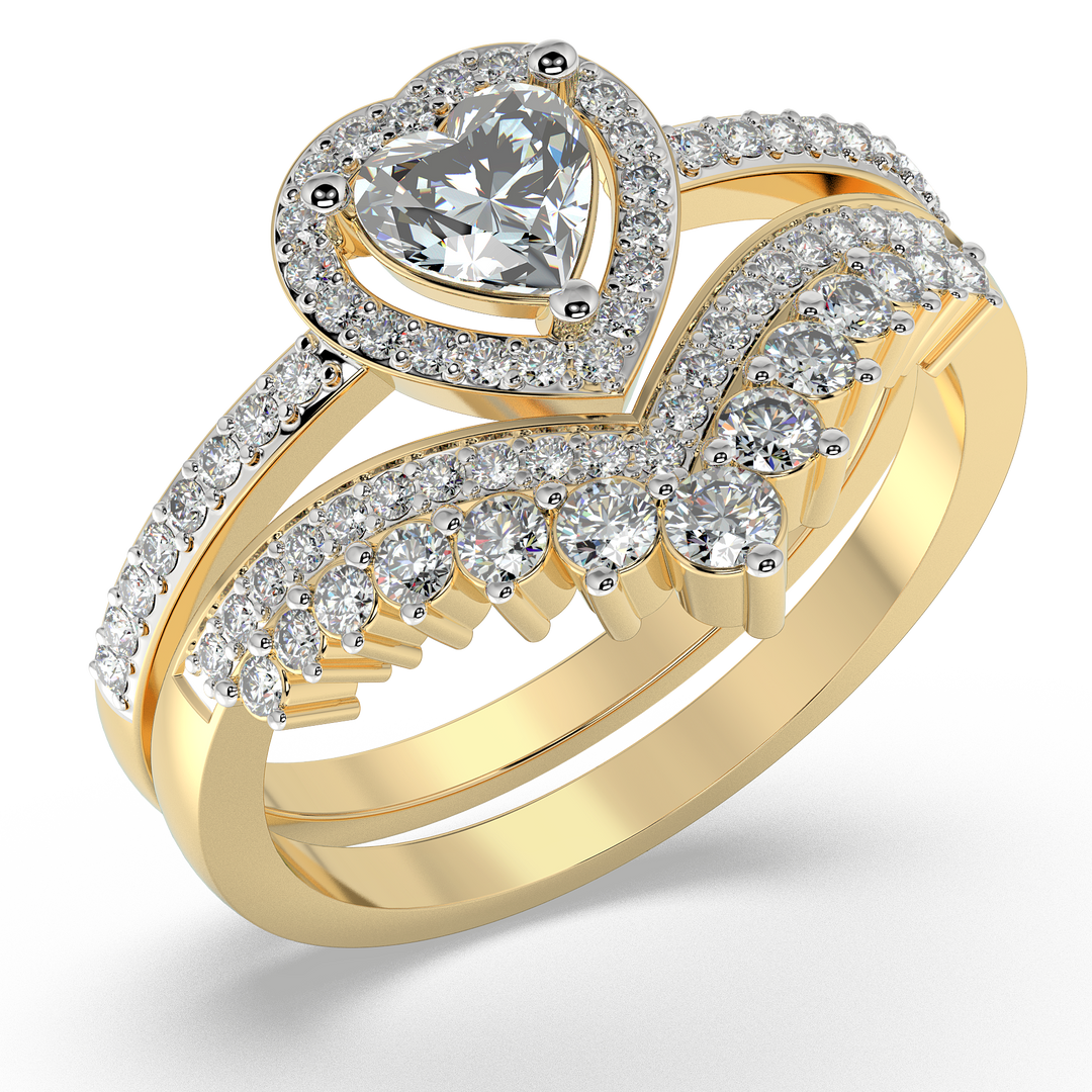 9K Gold Heather Ring