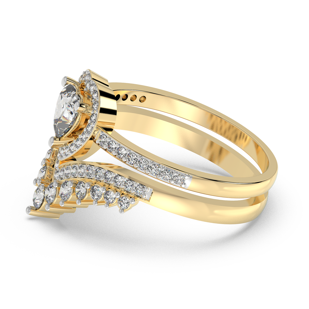 9K Gold Heather Ring