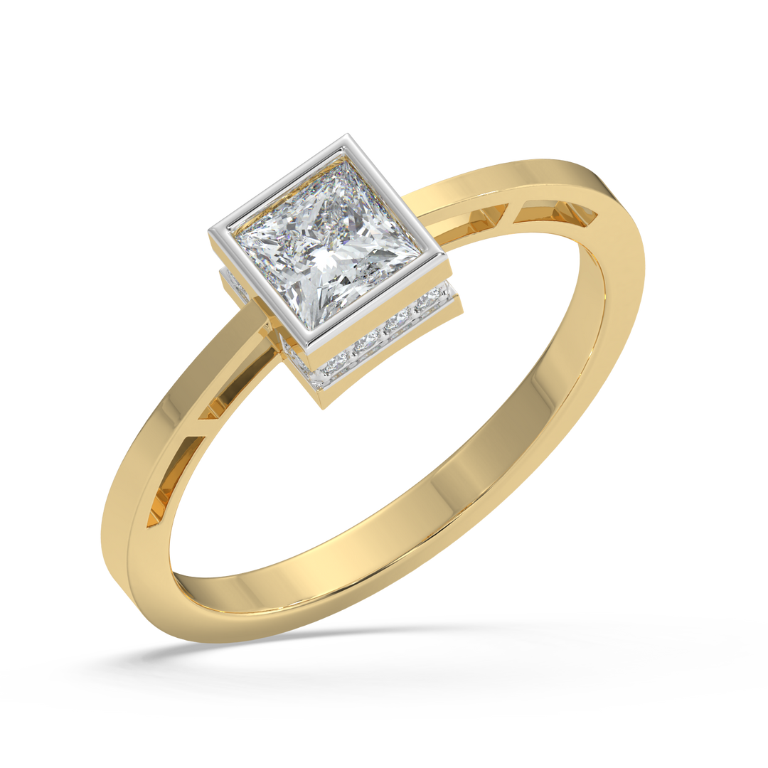 9K Gold Lavender Ring