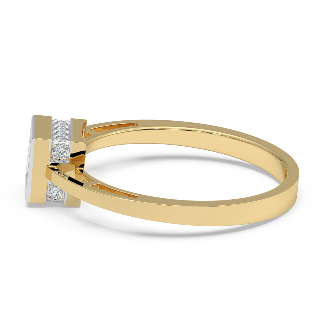 9K Gold Lavender Ring