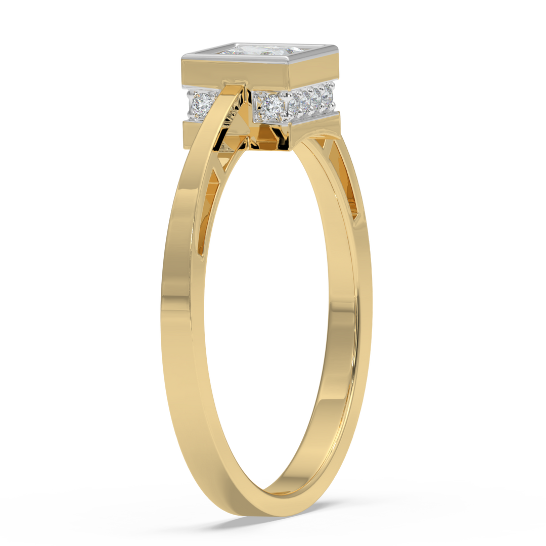 9K Gold Lavender Ring