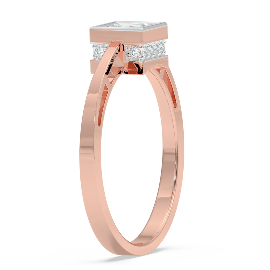 9K Gold Lavender Ring