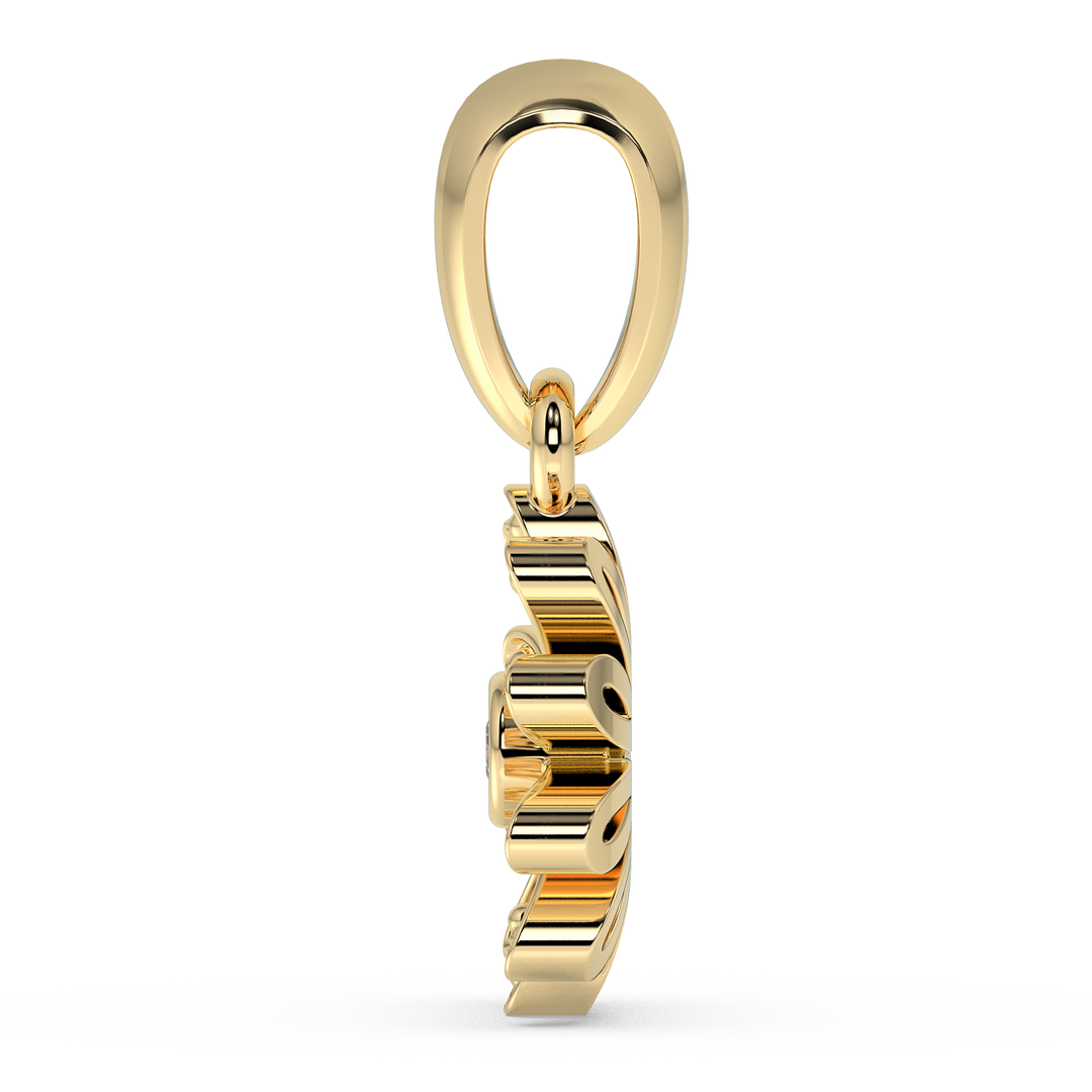 9K Gold Topaz Pendant