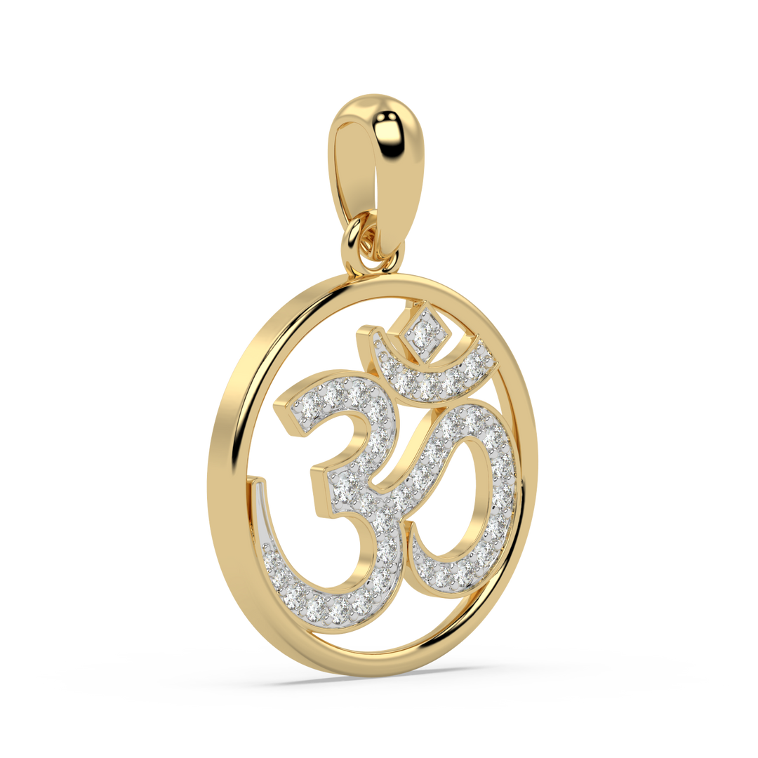 9K Gold Onyx Pendant