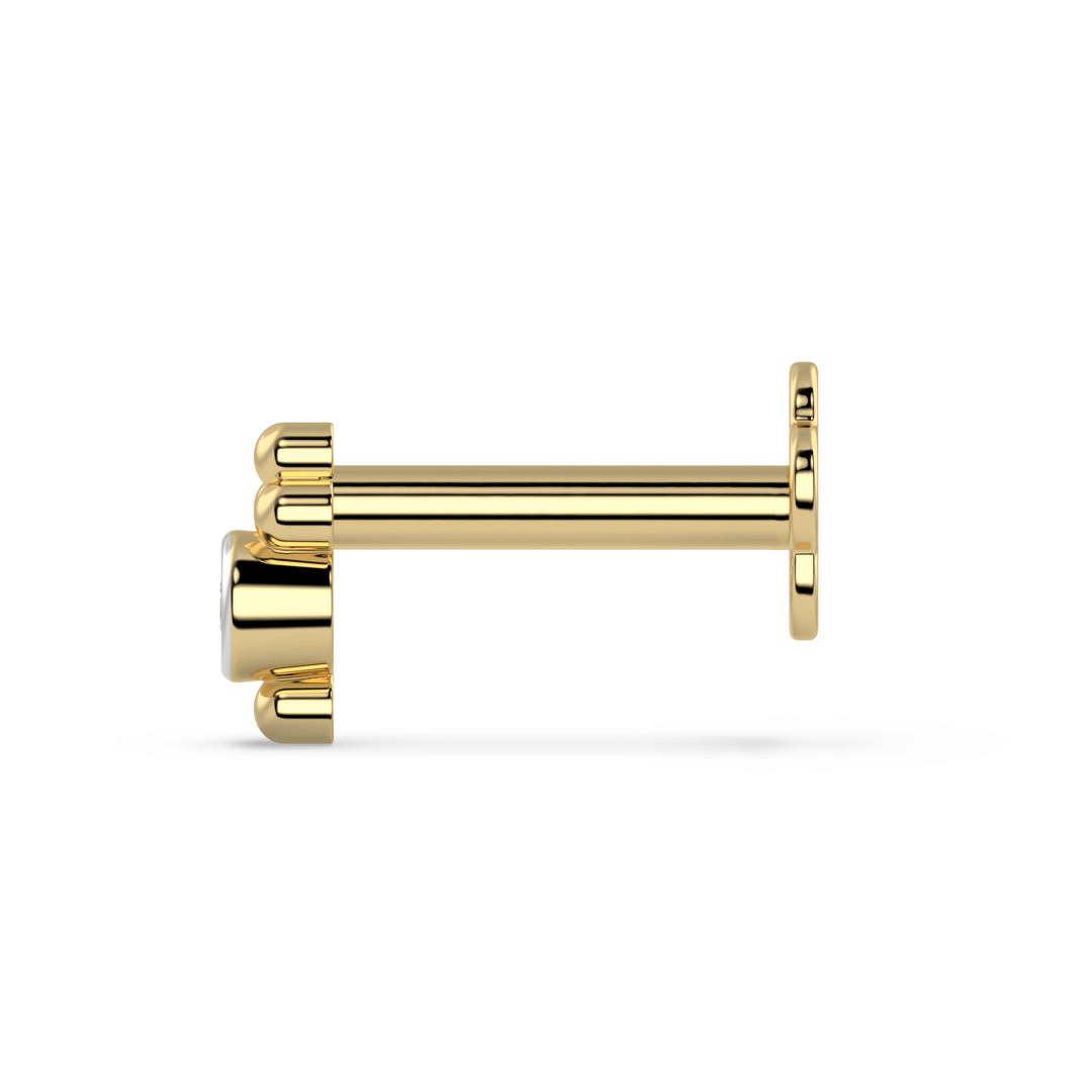 9K Gold Thessaly Nose Pin