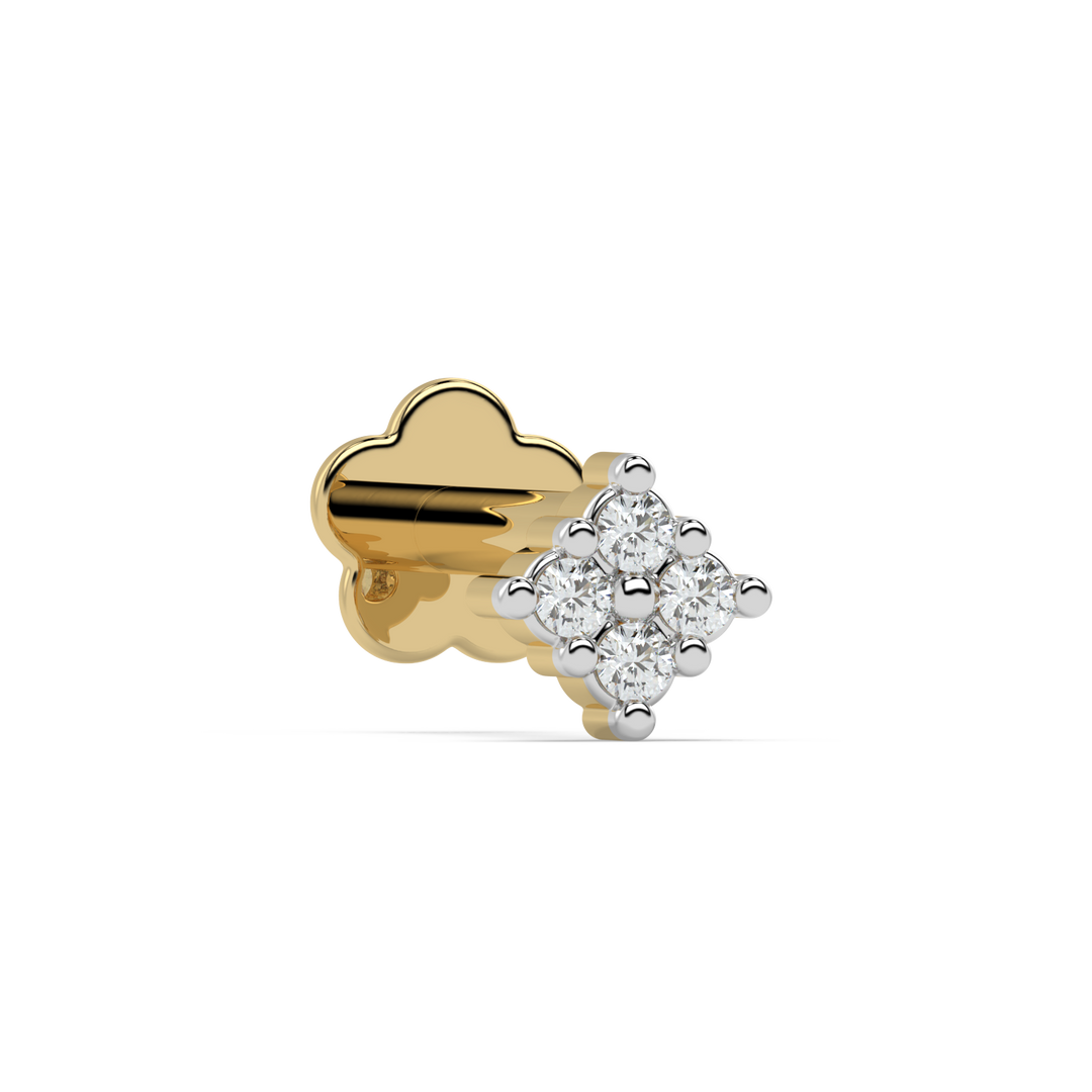 9K Gold Rosabel Nose Pin
