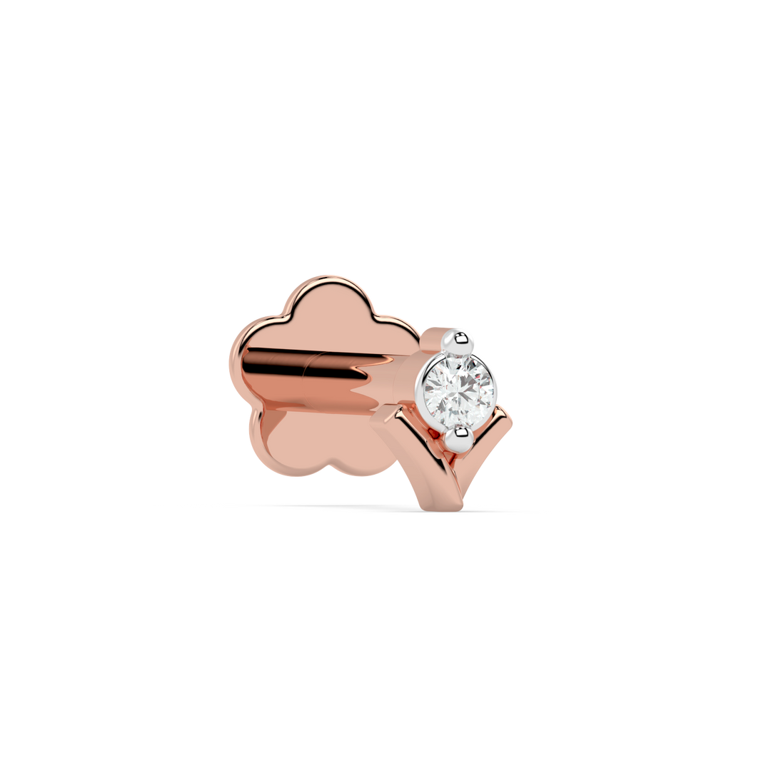 9K Gold Quenby Nose Pin
