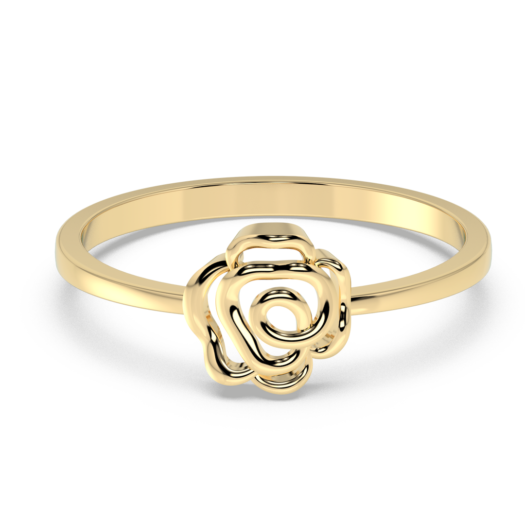9K Gold Marguerite Ring