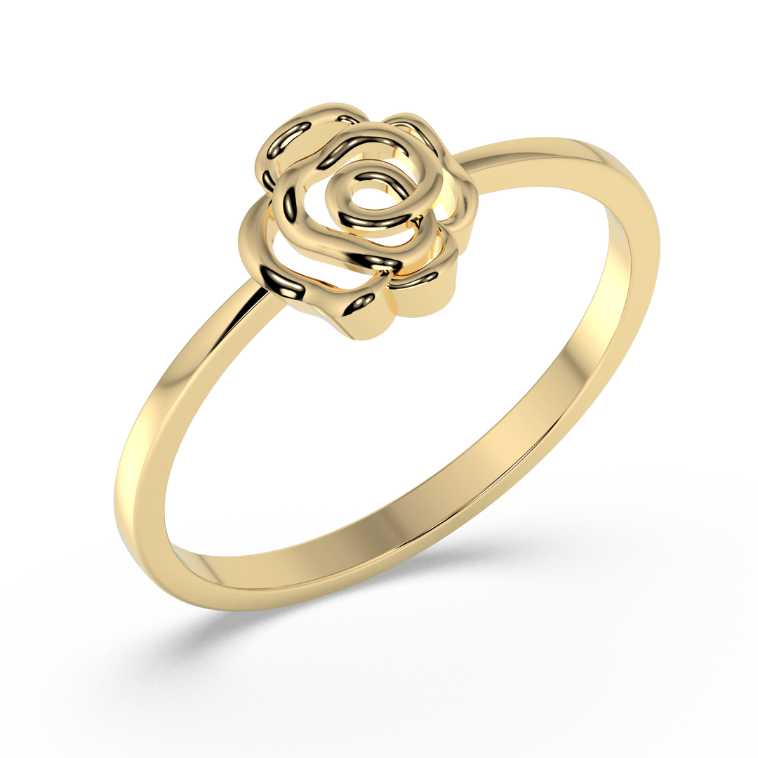 9K Gold Marguerite Ring