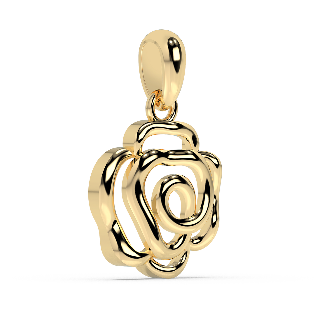 9K Gold Larimar Pendant