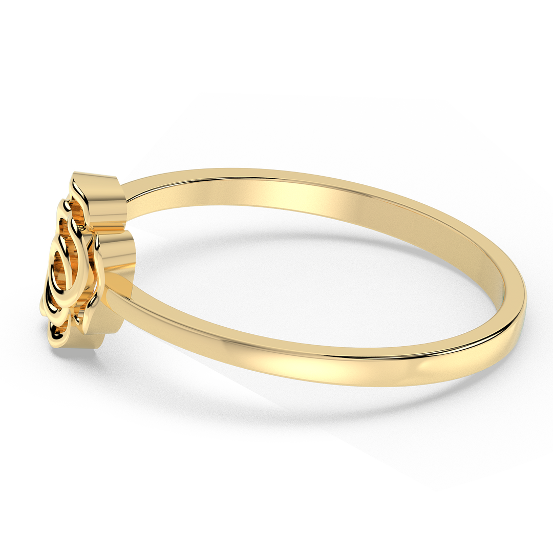 9K Gold Marguerite Ring