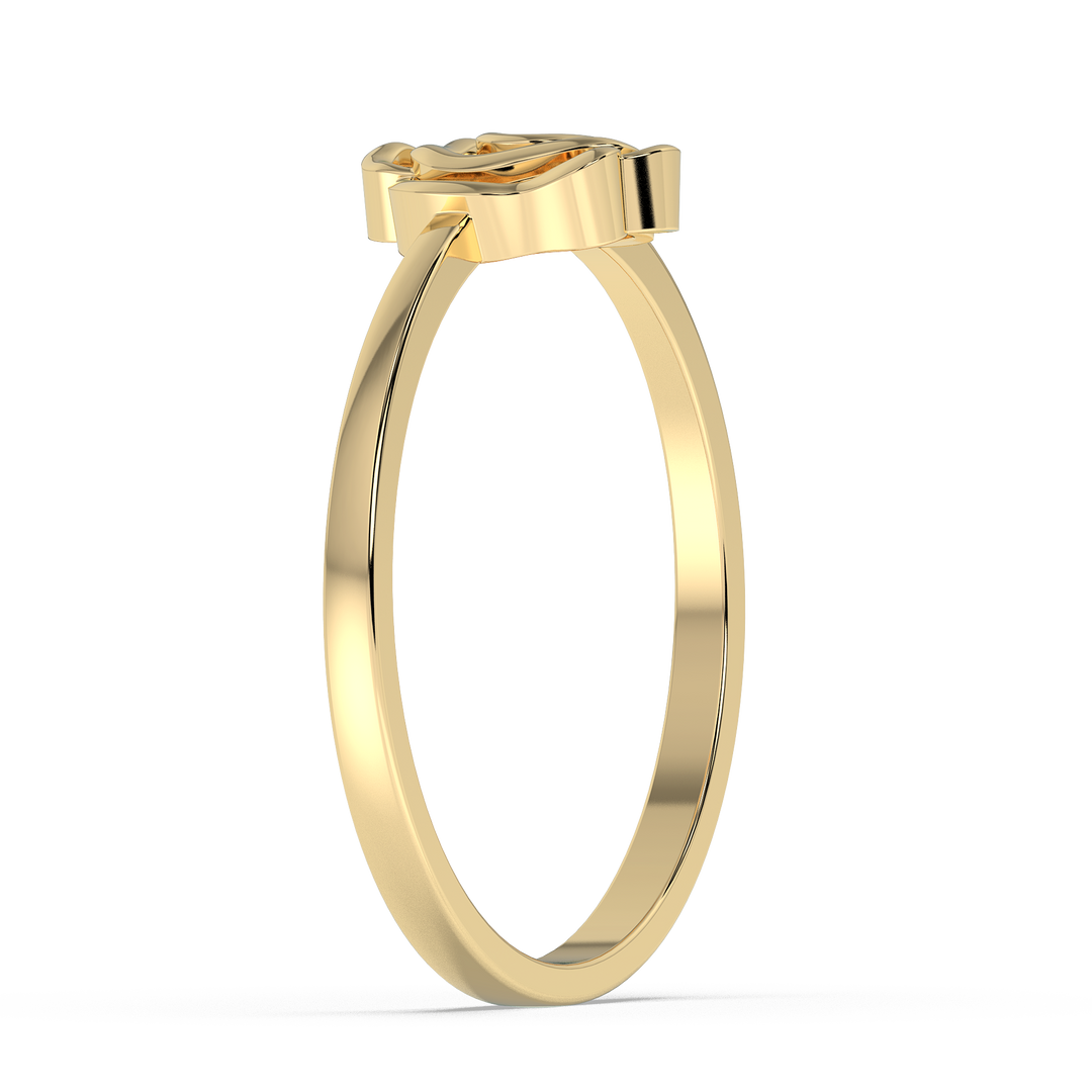 9K Gold Marguerite Ring