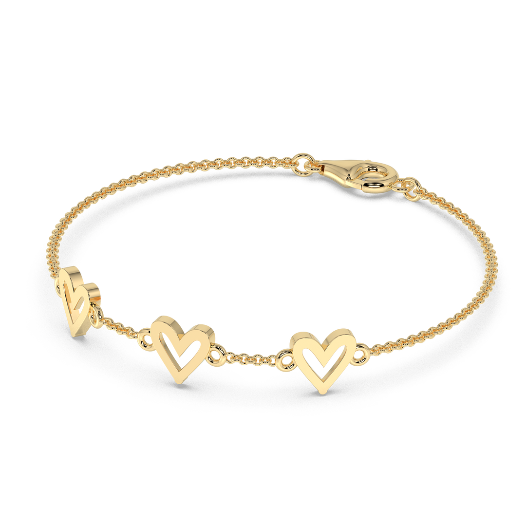 9K Gold Saffron Bracelet