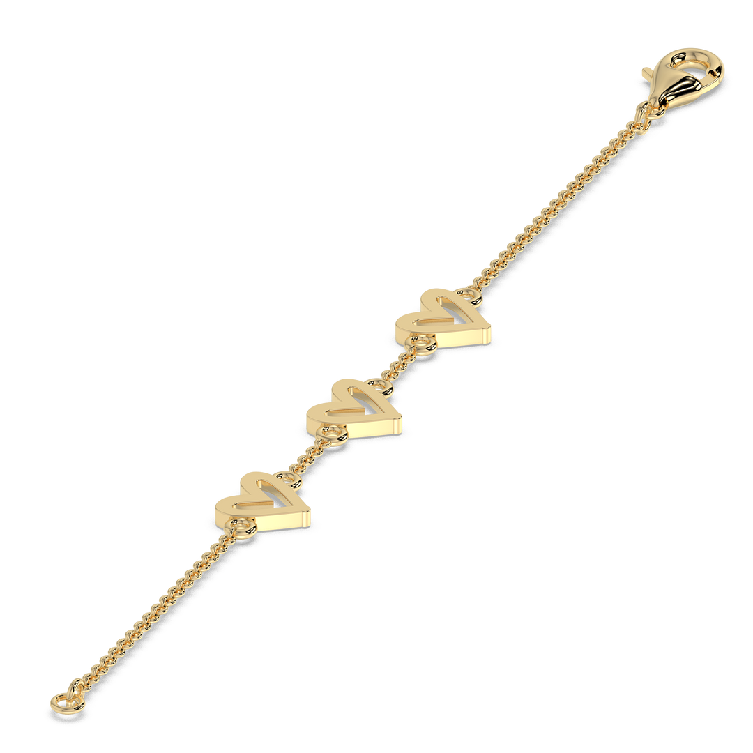 9K Gold Saffron Bracelet
