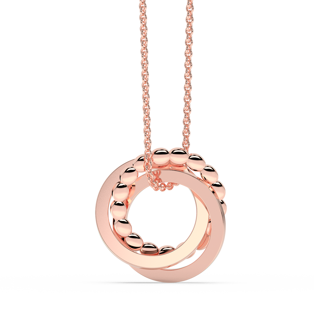 9K Gold Orchid Necklace