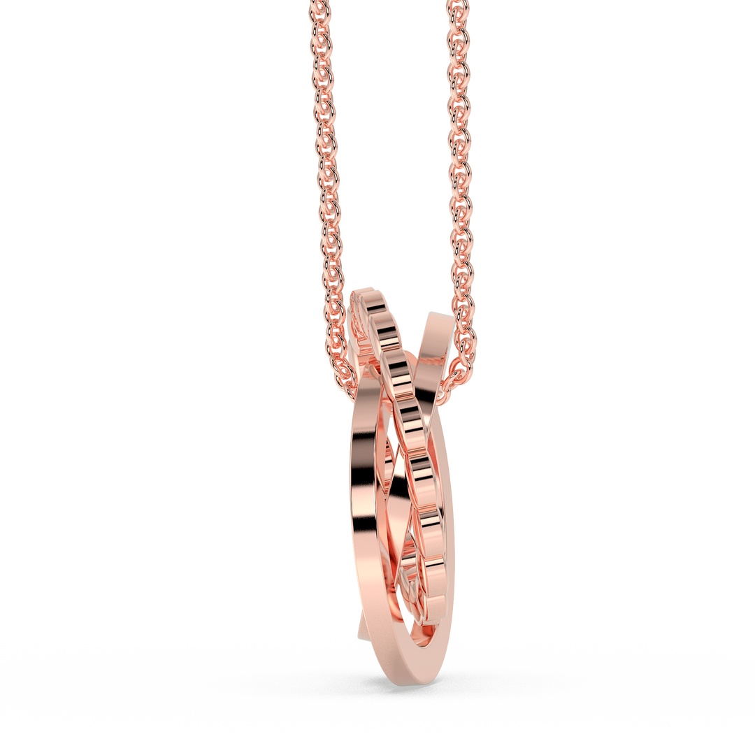 9K Gold Orchid Necklace