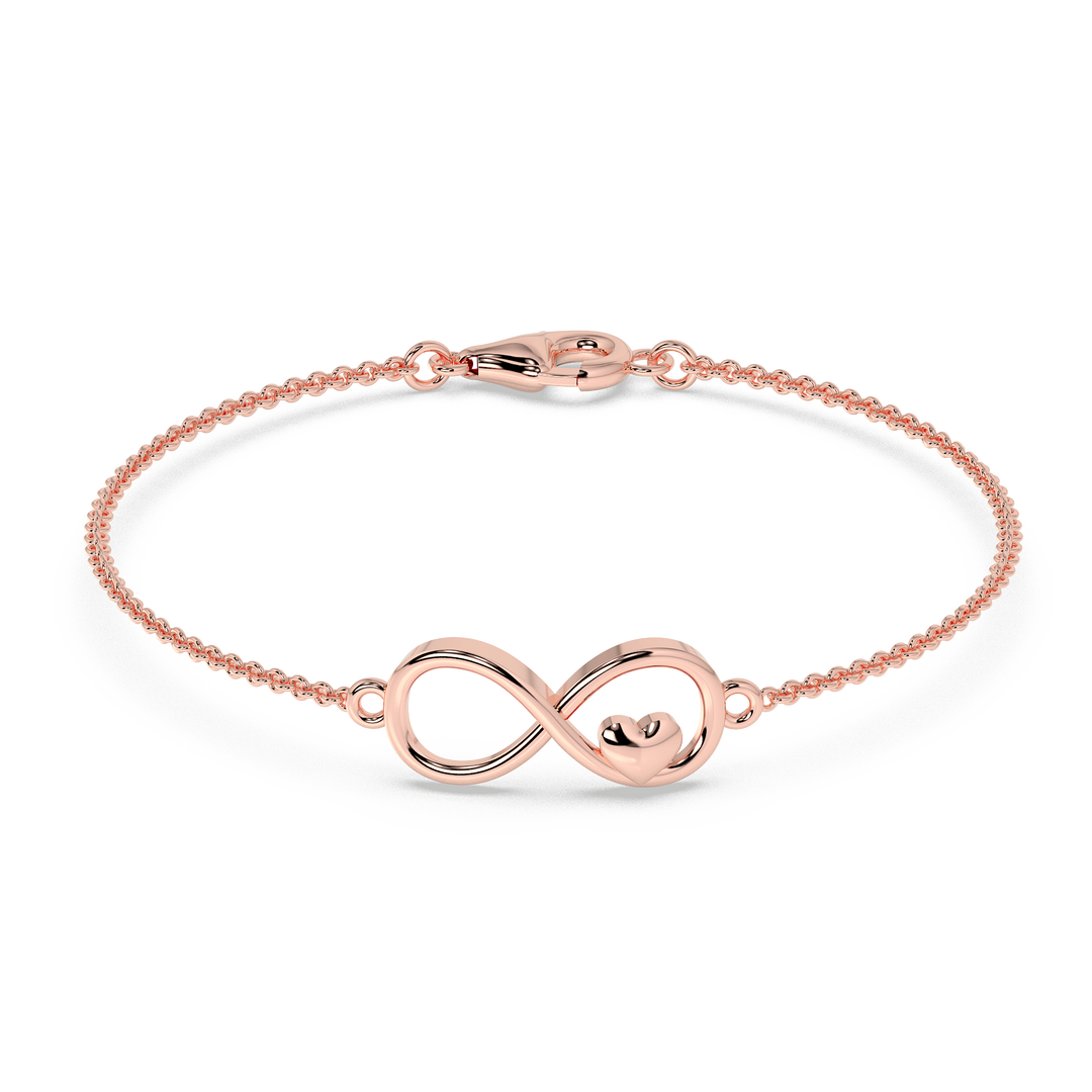 9K Gold Amethyst Bracelet