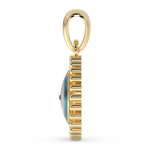 Load image into Gallery viewer, 9K Gold Celestine Pendant
