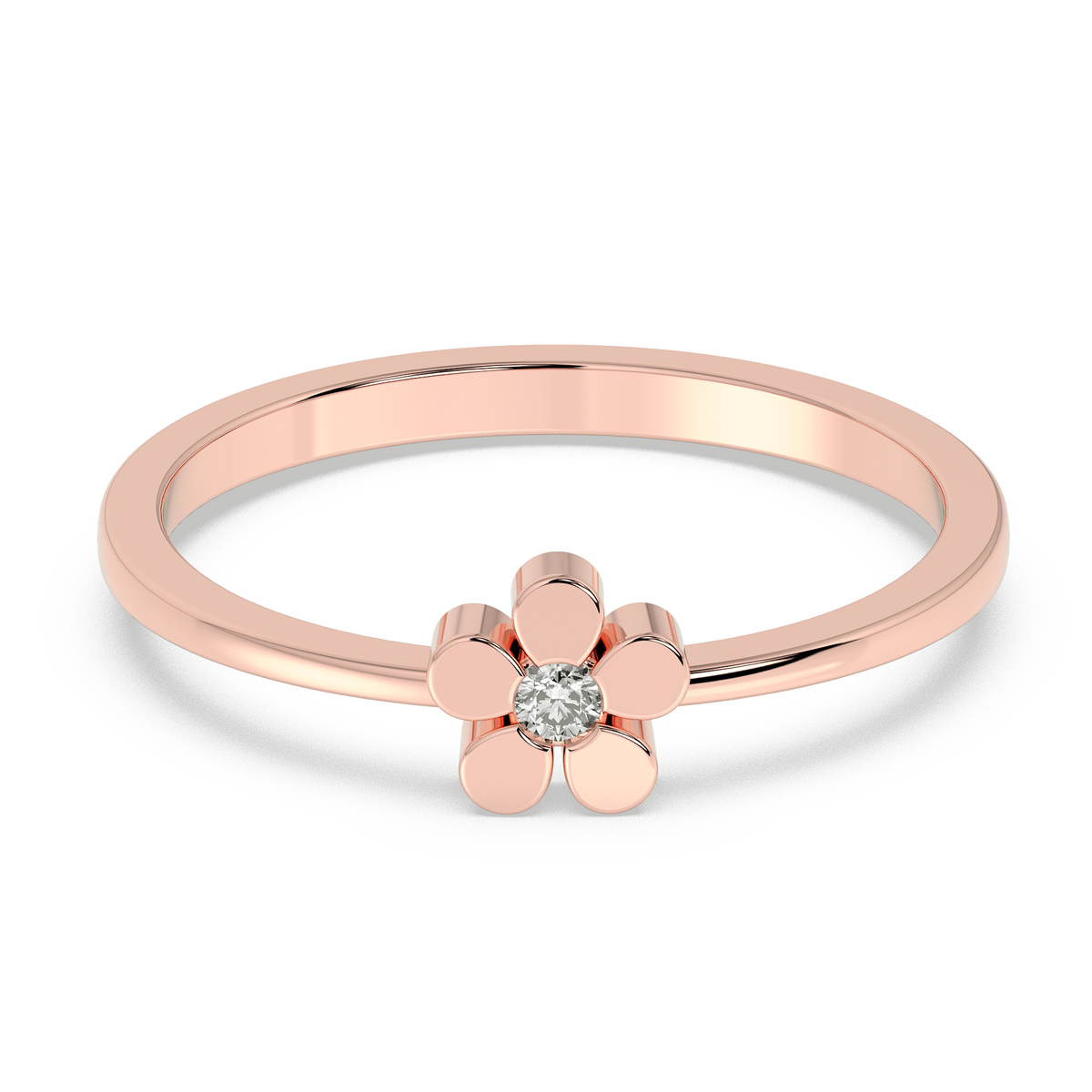 9k gold kids magnolia ring