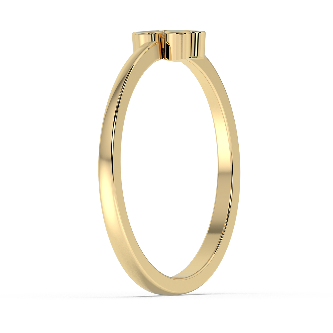 9K Gold Magnolia Ring