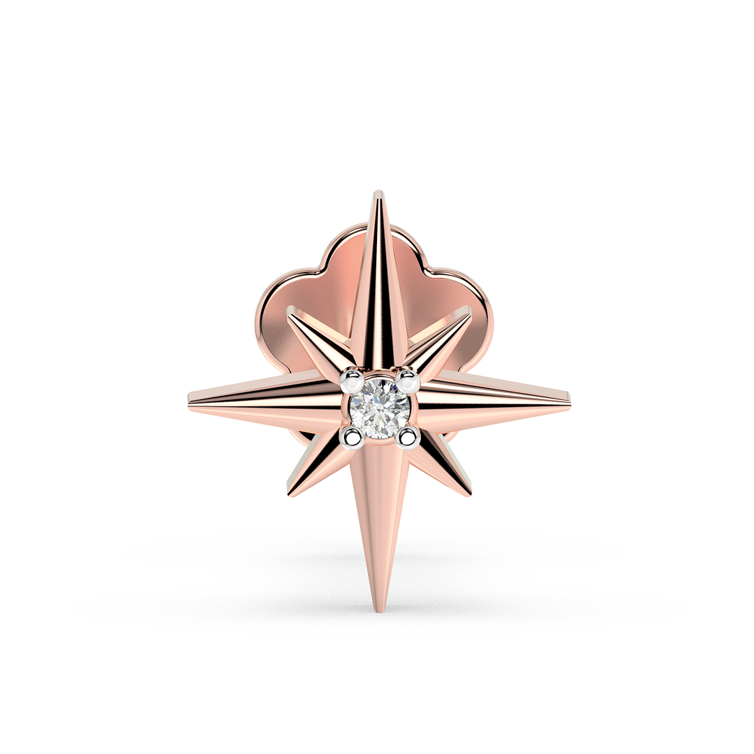 9K Gold Primavera Nose Pin