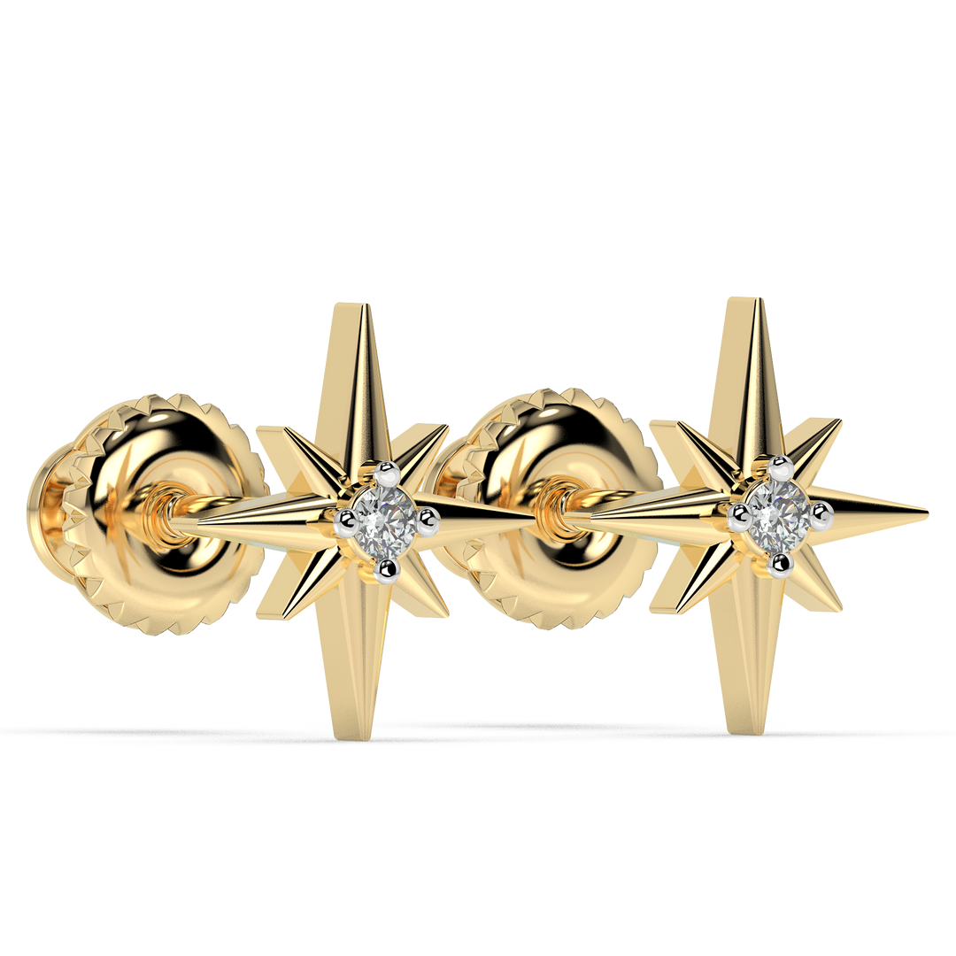 9K Gold Perle Earrings