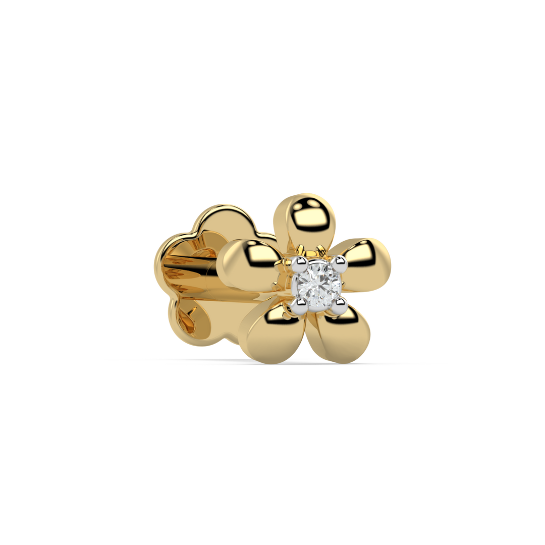 9K Gold Orabel Nose Pin