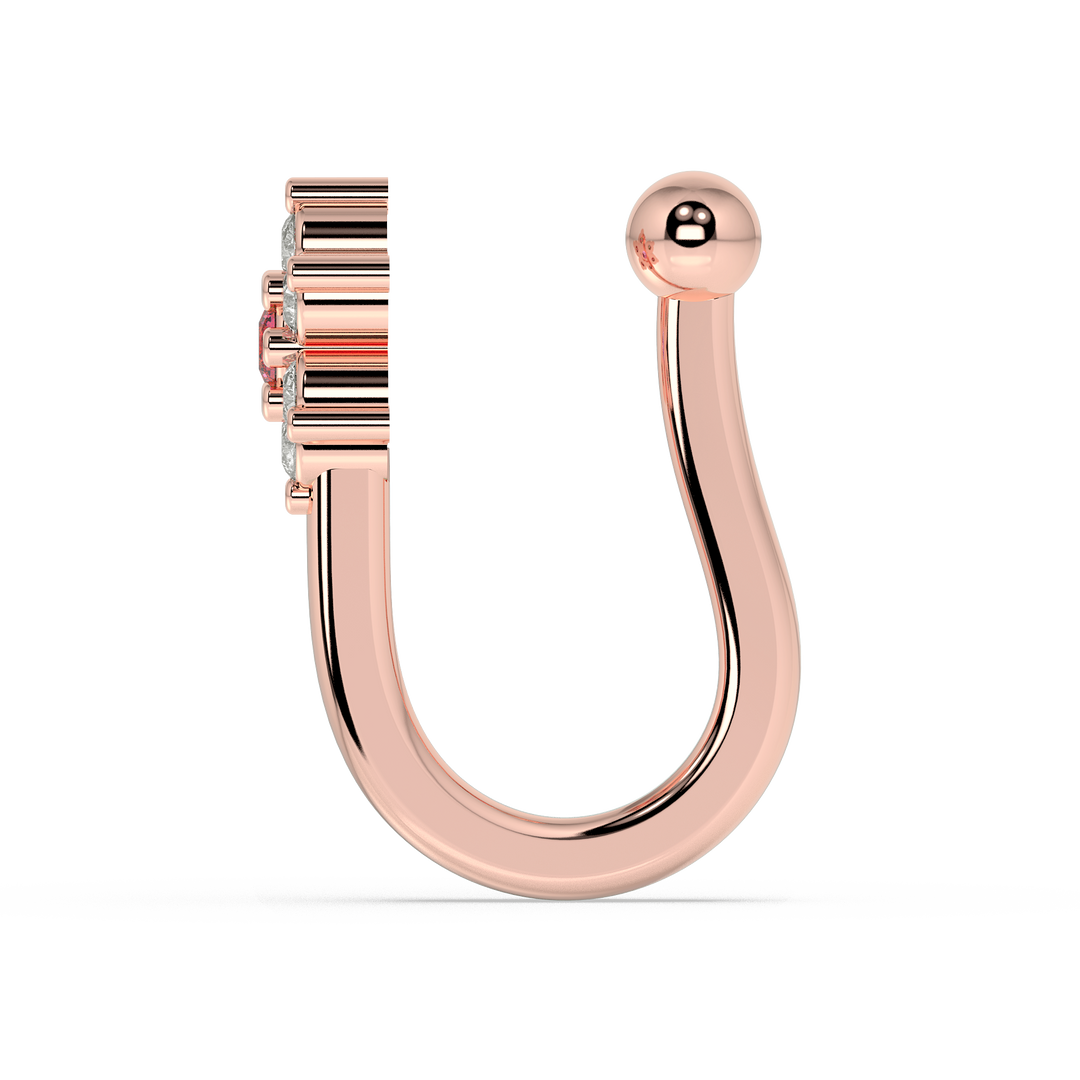 9K Gold Octavia Nose Pin