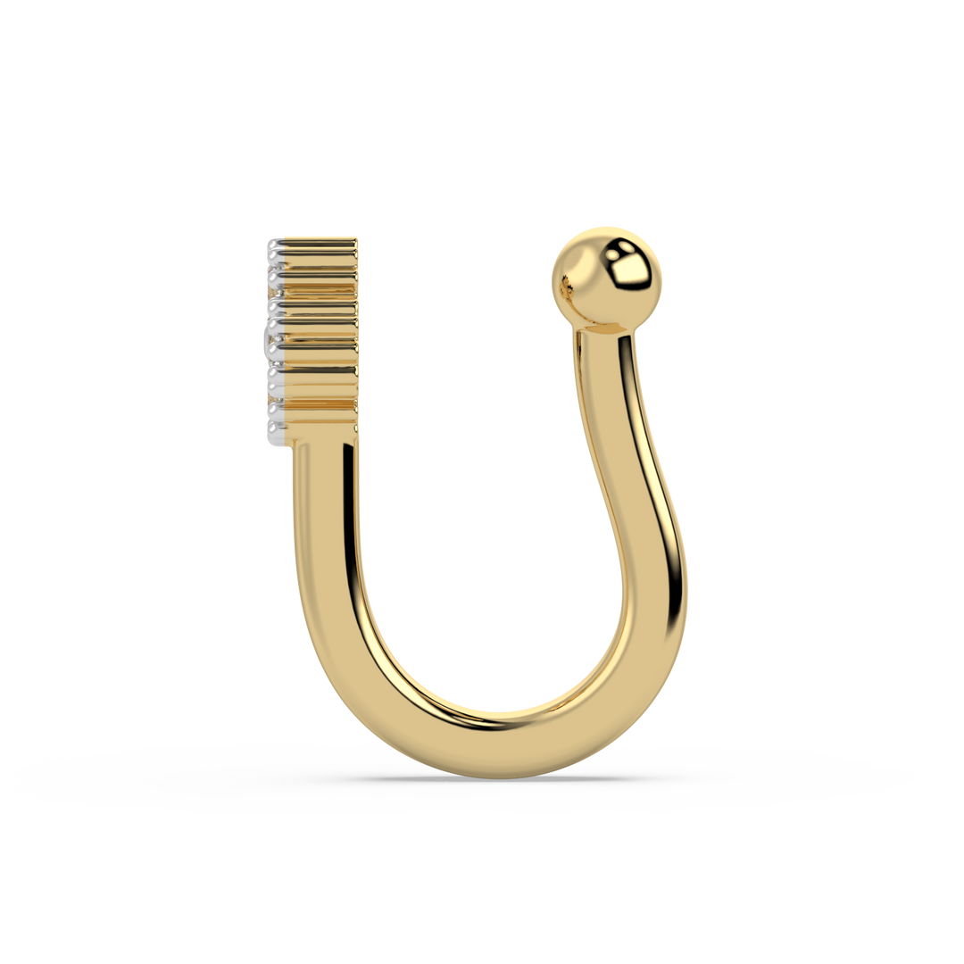 9K Gold Liana Nose Pin