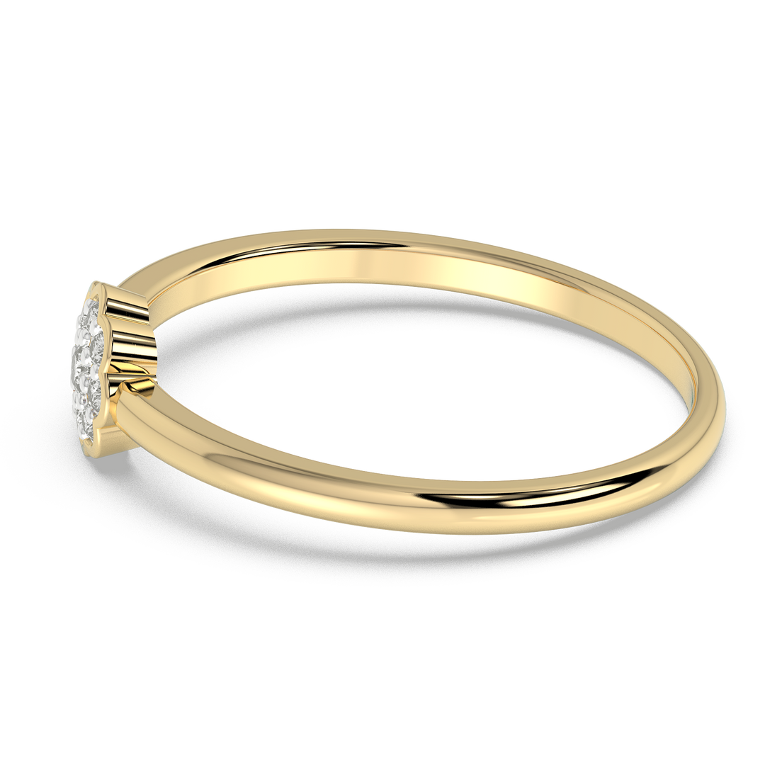 9K Gold Begonia Ring