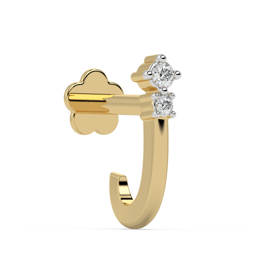 9K Gold Juniper Nose Pin