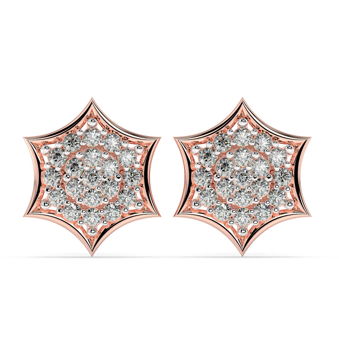 9K Gold Ambre Earrings
