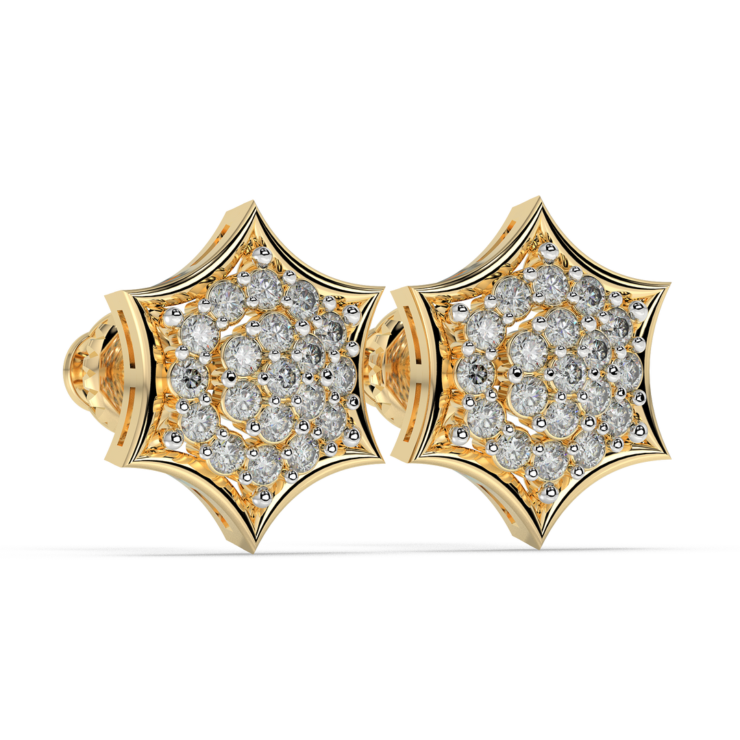 9K Gold Ambre Earrings