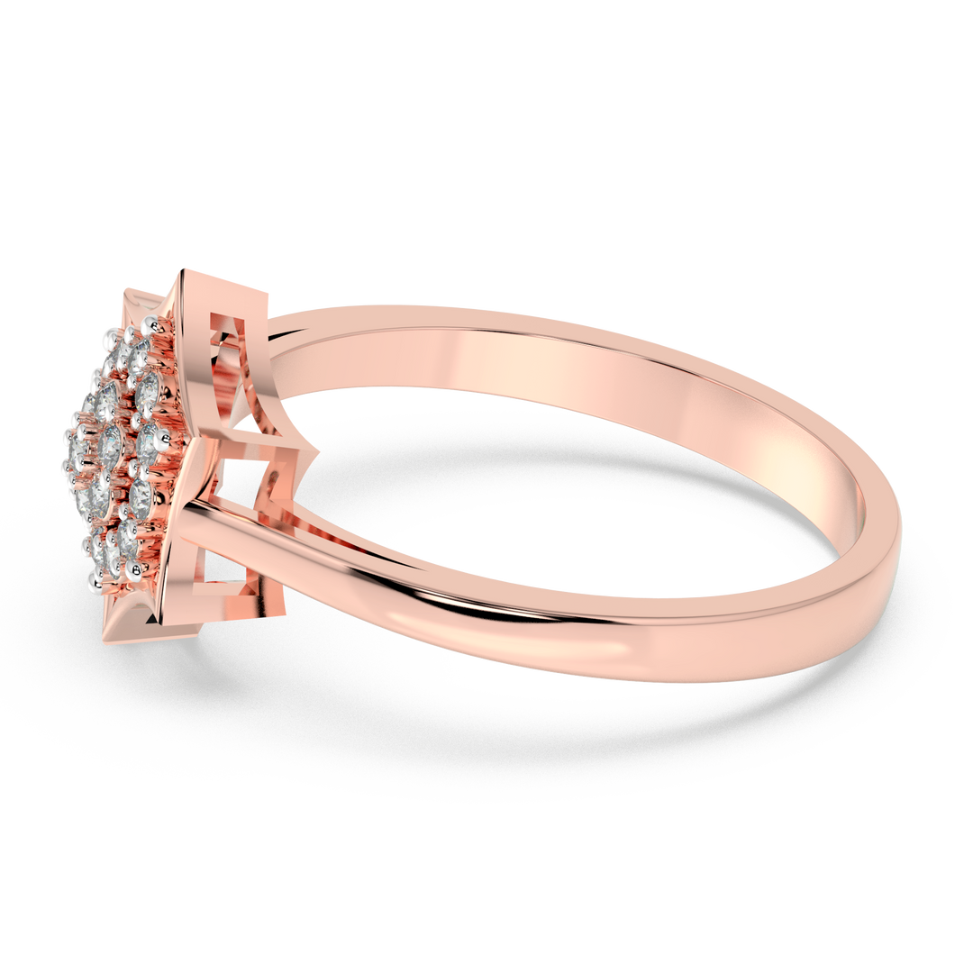 9K Gold Poppy Ring