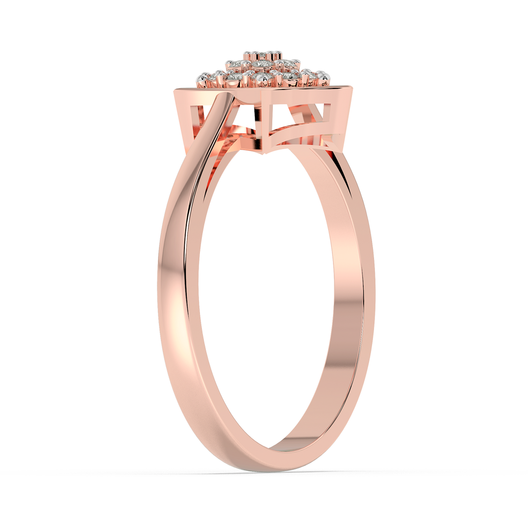 9K Gold Poppy Ring