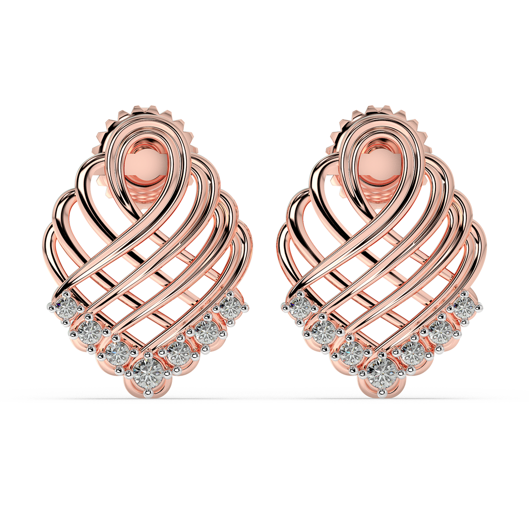 9K Gold Opaline Earrings