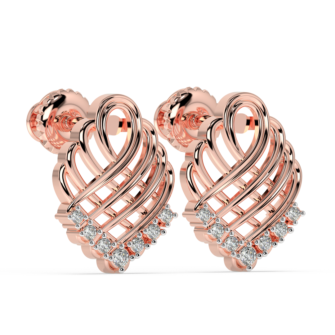 9K Gold Opaline Earrings