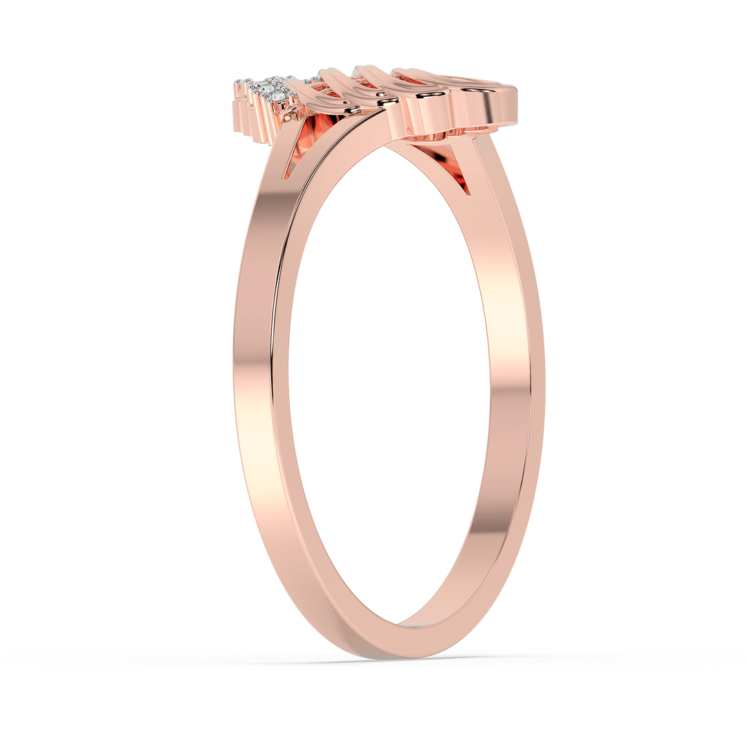 9K Gold Petunia Ring