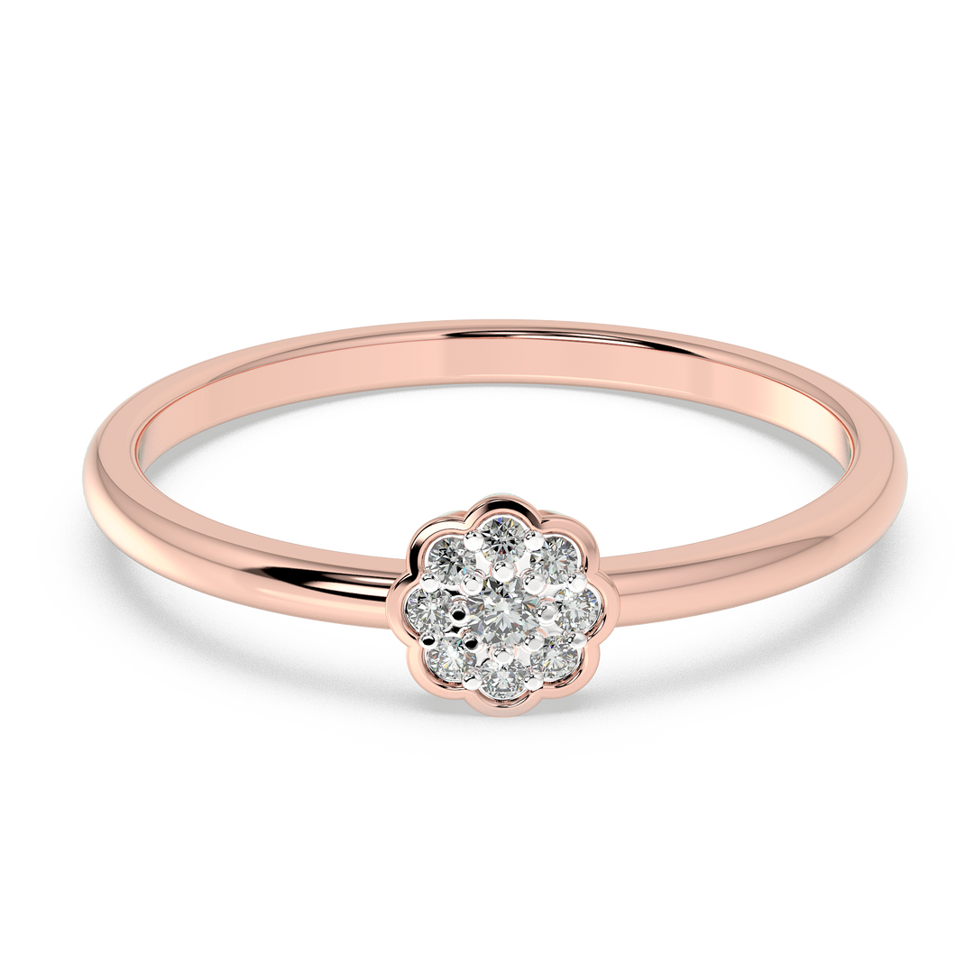 9K Gold Begonia Ring