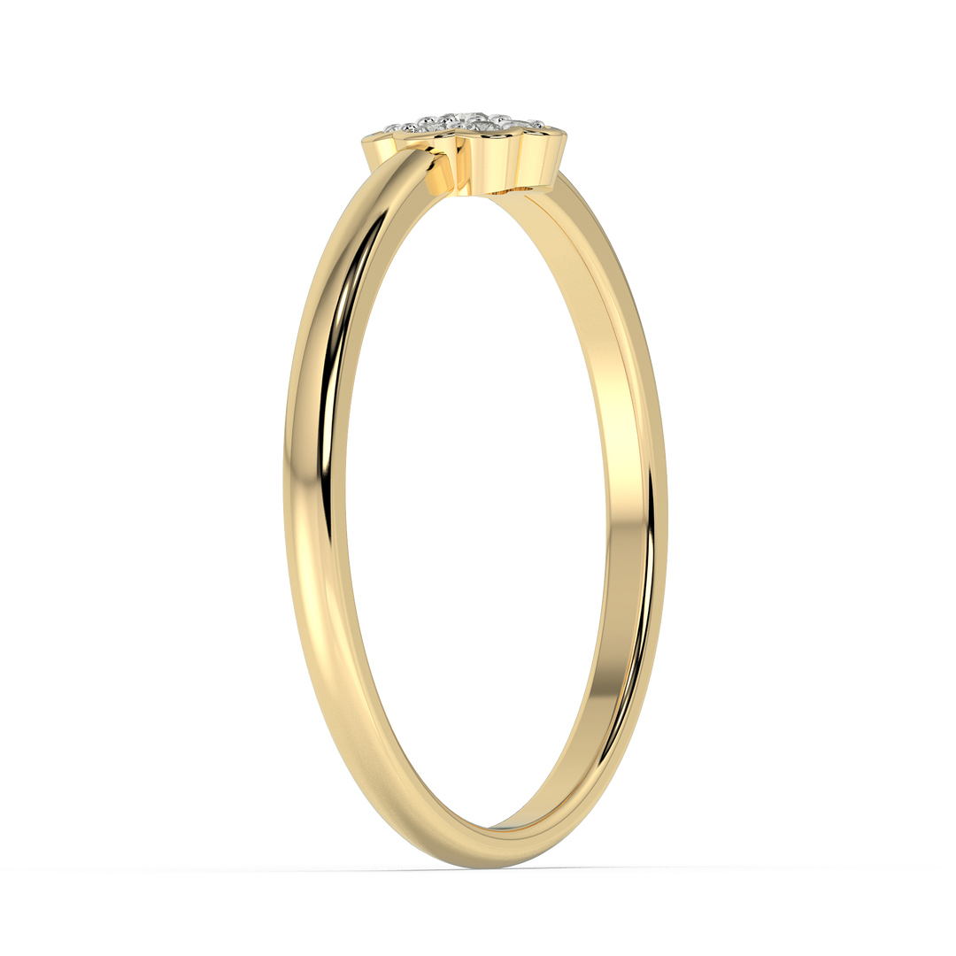 9K Gold Begonia Ring