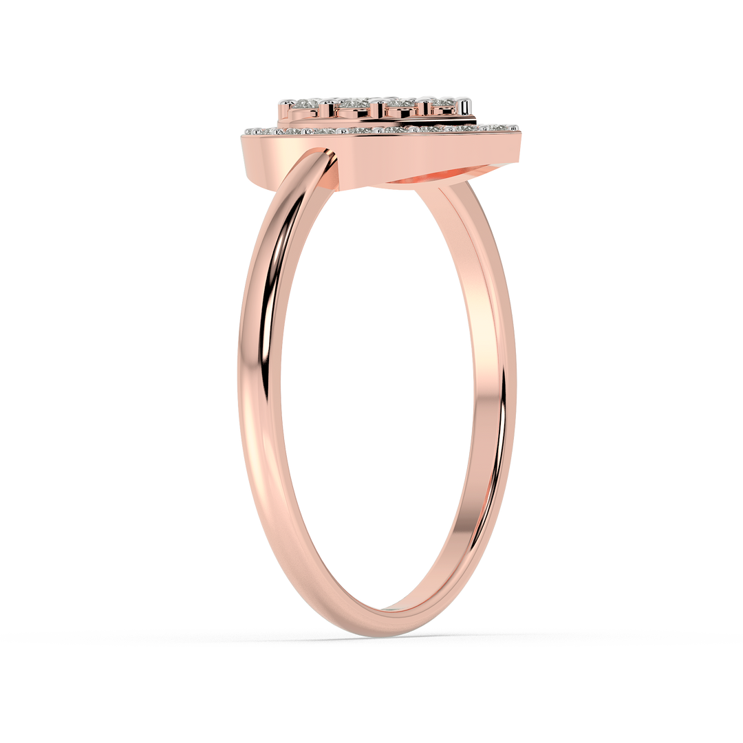 9K Gold Fleur Ring