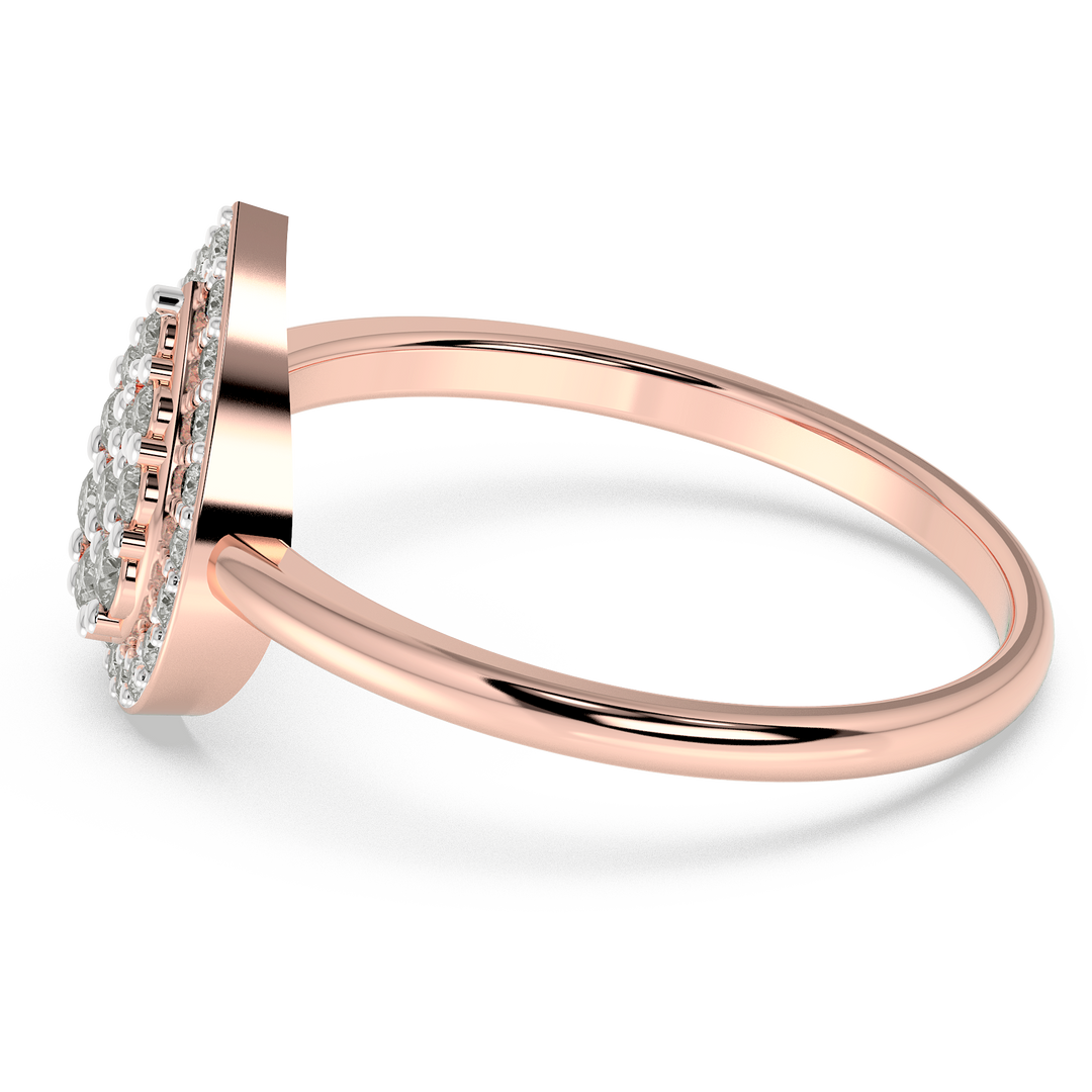 9K Gold Fleur Ring
