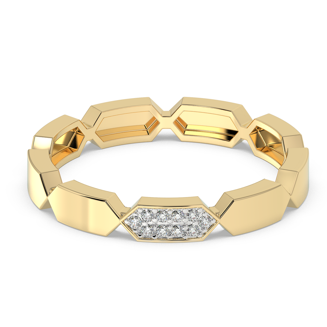 9K Gold Flora Ring