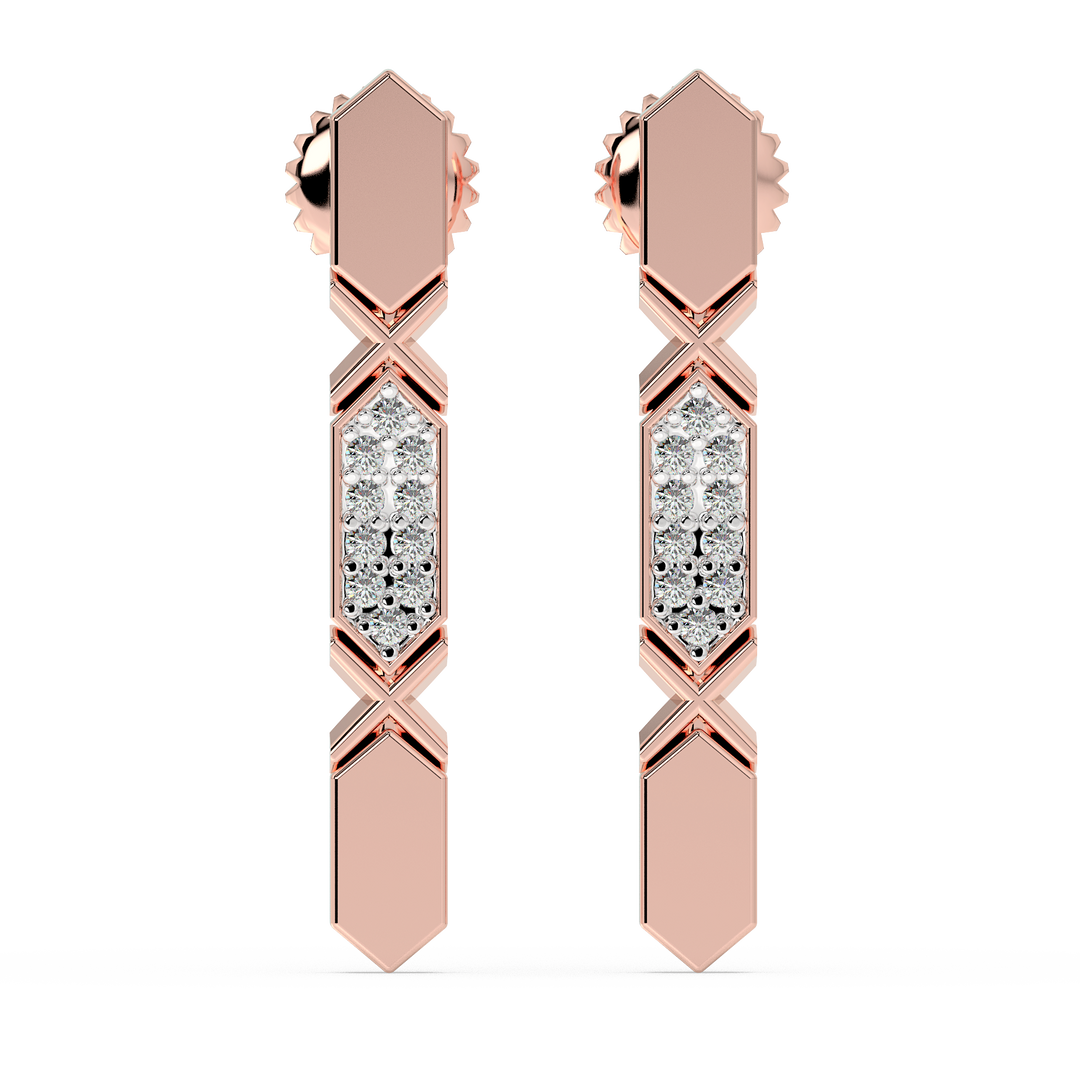 9K Gold Etoile Earrings