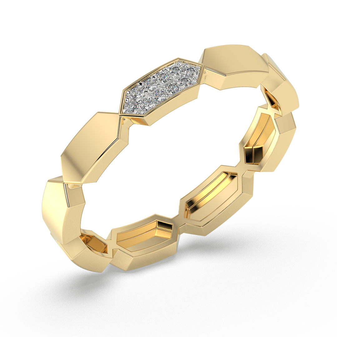 9K Gold Flora Ring