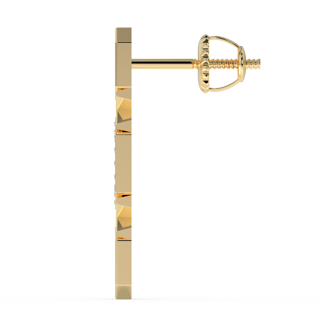 9K Gold Etoile Earrings