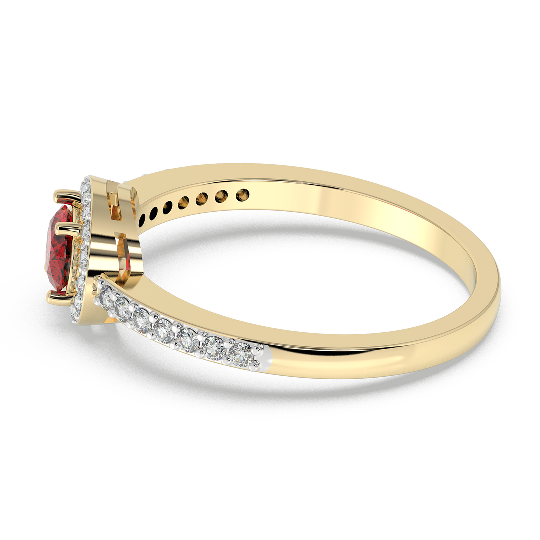 9K Gold Primrose Ring